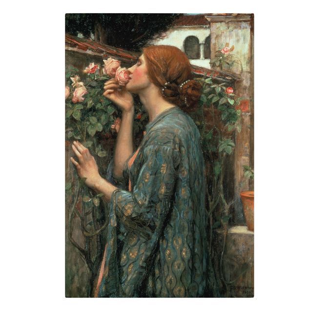 Canvas art prints John William Waterhouse - The Soul Of The Rose