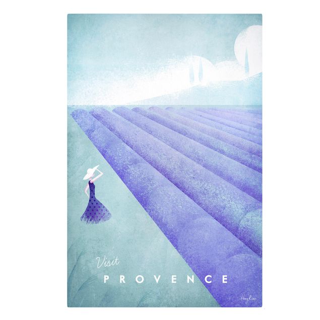 Wall art purple Travel Poster - Provence