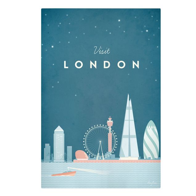 Canvas art Travel Poster - London