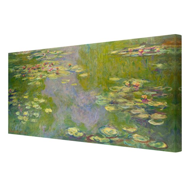 Canvas art prints Claude Monet - Green Waterlilies