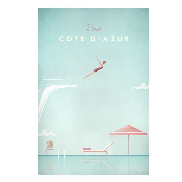 Art prints Travel Poster - Côte D'Azur