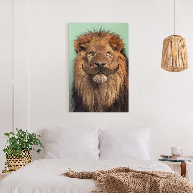 Canvas lion Lion With Beard