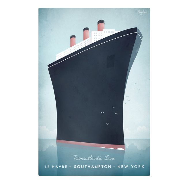 Art prints Travel Poster - Cruise Ship