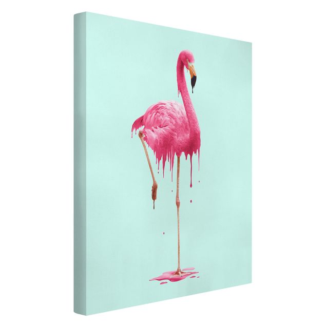 Canvas art Melting Flamingo