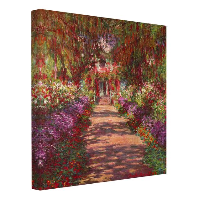 Landscape canvas prints Claude Monet - Pathway In Monet's Garden At Giverny