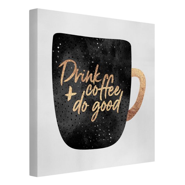 Quote wall art Drink Coffee, Do Good - Black