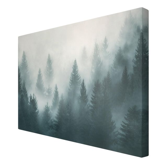 Nature wall art Coniferous Forest In Fog