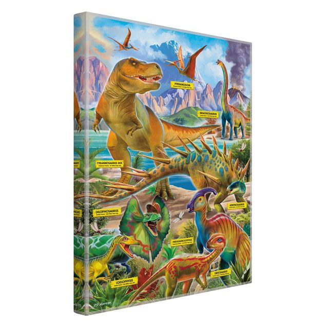 Canvas prints animals The Dinosaurs Species