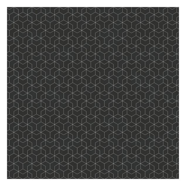 Wallpapers black Three-Dimensional Cube Pattern