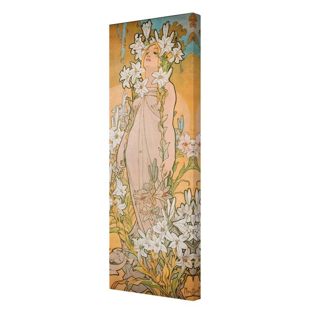 Flower print Alfons Mucha - The Lily