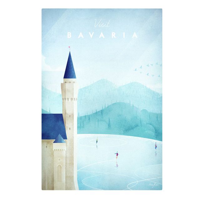 Vintage wall art Travel Poster - Bavaria