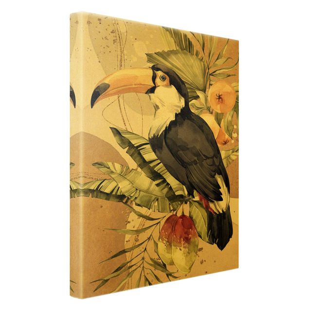 Canvas wall art Tropical Birds - Toucan