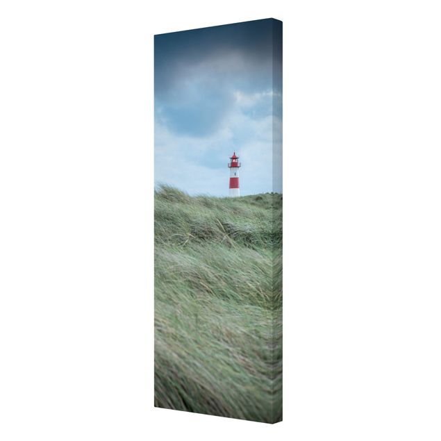 Canvas prints dunes Stormy Times At The Lighthouse