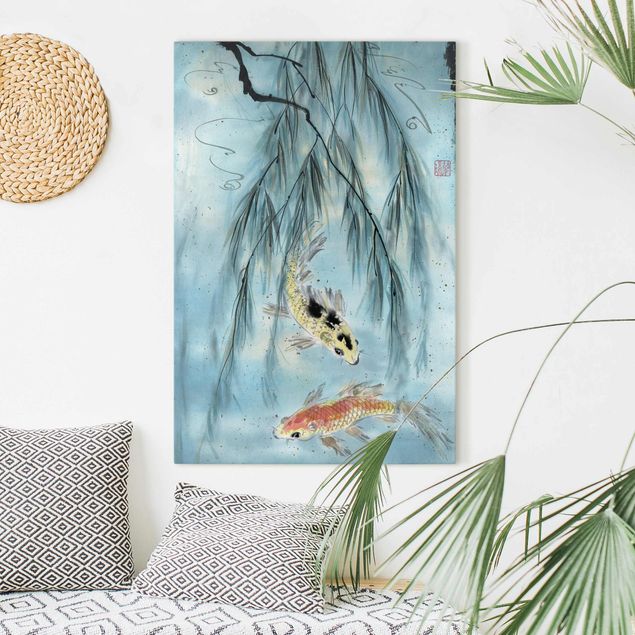 Canvas prints fishes Japanese Watercolour Drawing Goldfish II