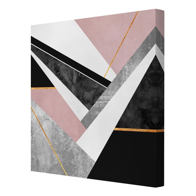 Elisabeth Fredriksson Black And White Geometry With Gold