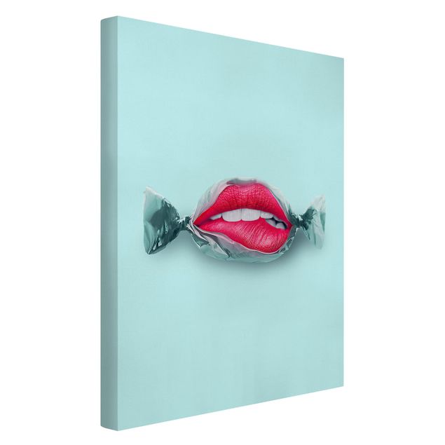 Contemporary art prints Candy With Lips