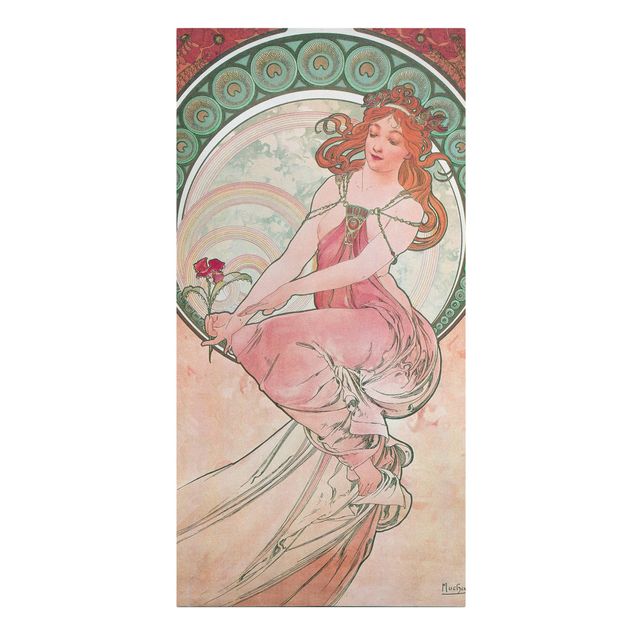 Canvas art Alfons Mucha - Four Arts - Painting