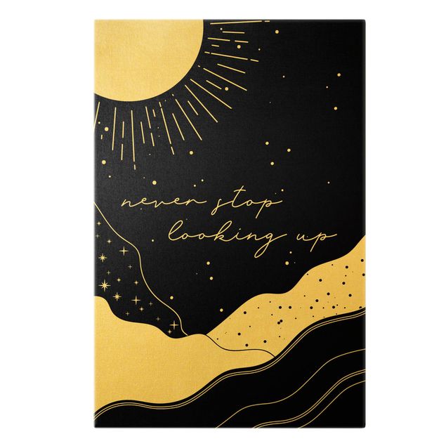 Wall art prints Starry landscape - Never Stop Looking Up