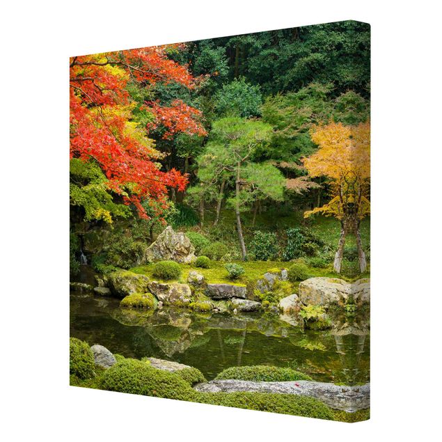 Canvas landscape Japanese City Park