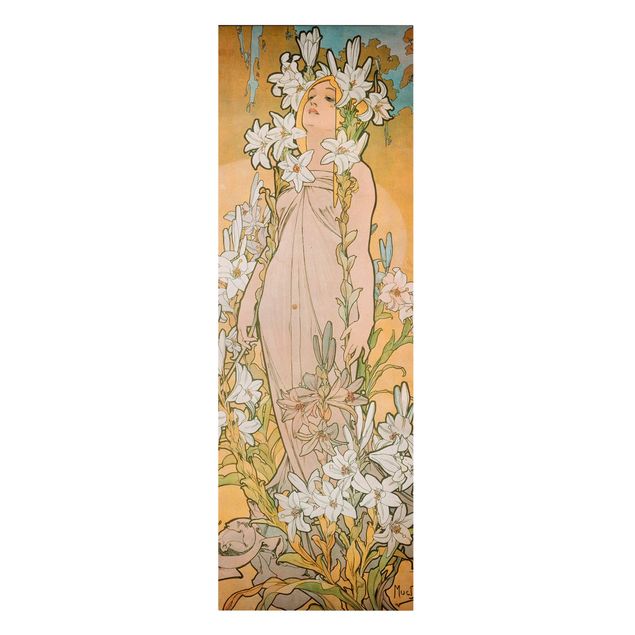Canvas art Alfons Mucha - The Lily