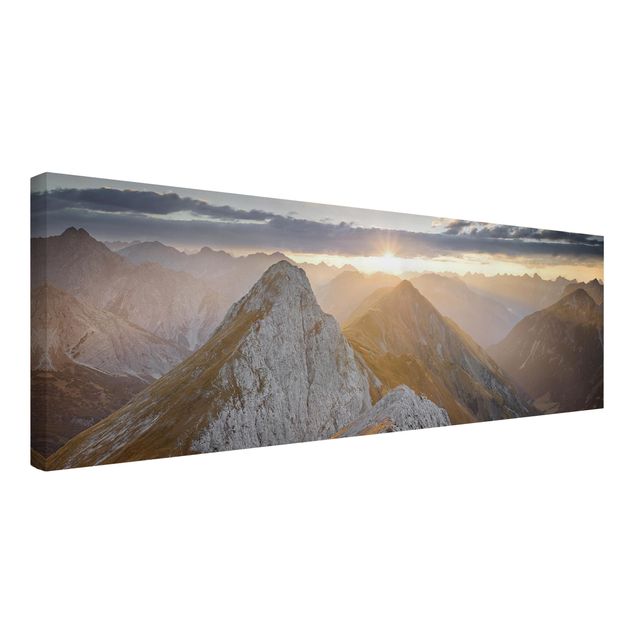 Canvas mountain Lechtal Alps