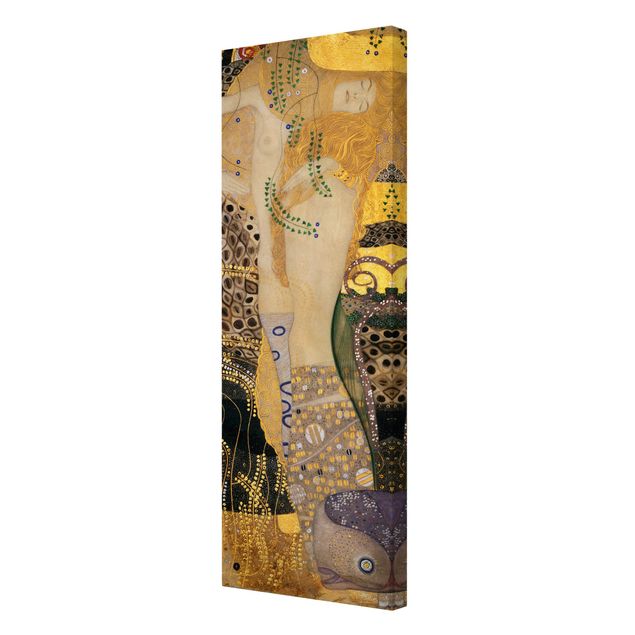 Abstract canvas wall art Gustav Klimt - Water Serpents I