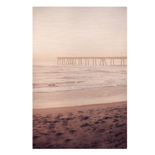 Sea print California Crescent Shaped Shore