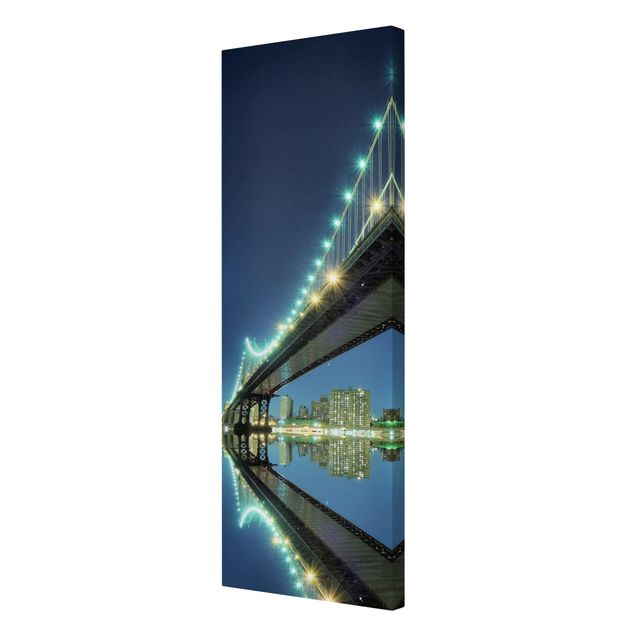 Skyline canvas print Abstract Manhattan Bridge