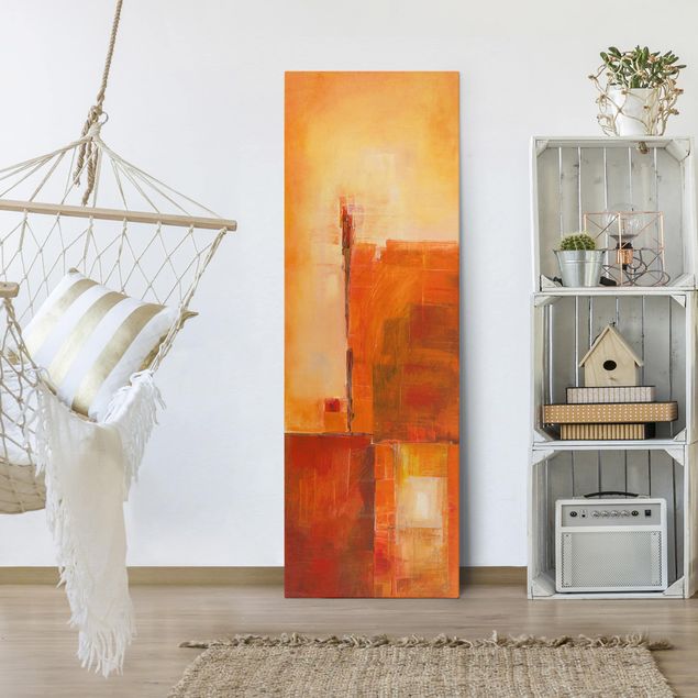 Canvas art Abstract Orange Brown