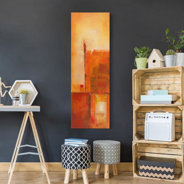 Canvas art prints Abstract Orange Brown