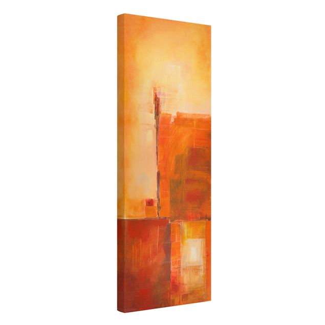 Abstract art prints Abstract Orange Brown