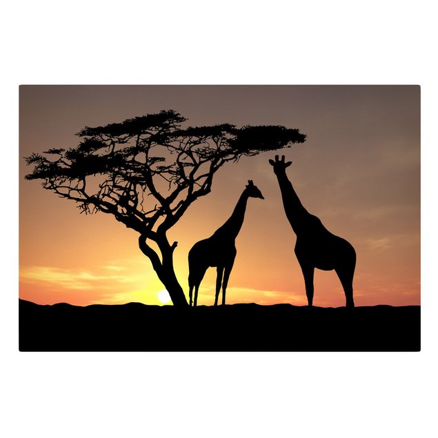 Canvas sunset African Sunset