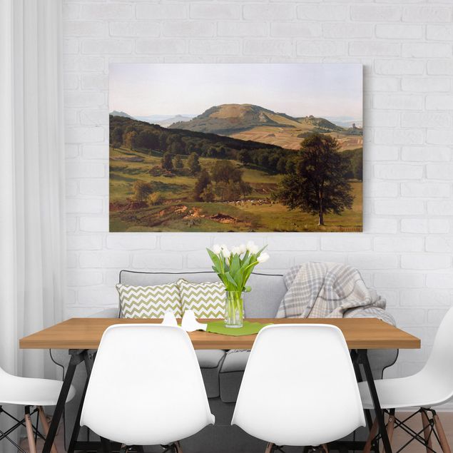 Landscape wall art Albert Bierstadt - Hill and Dale