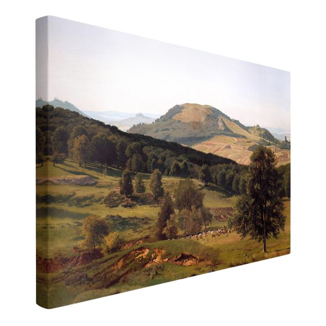 Mountain prints Albert Bierstadt - Hill and Dale