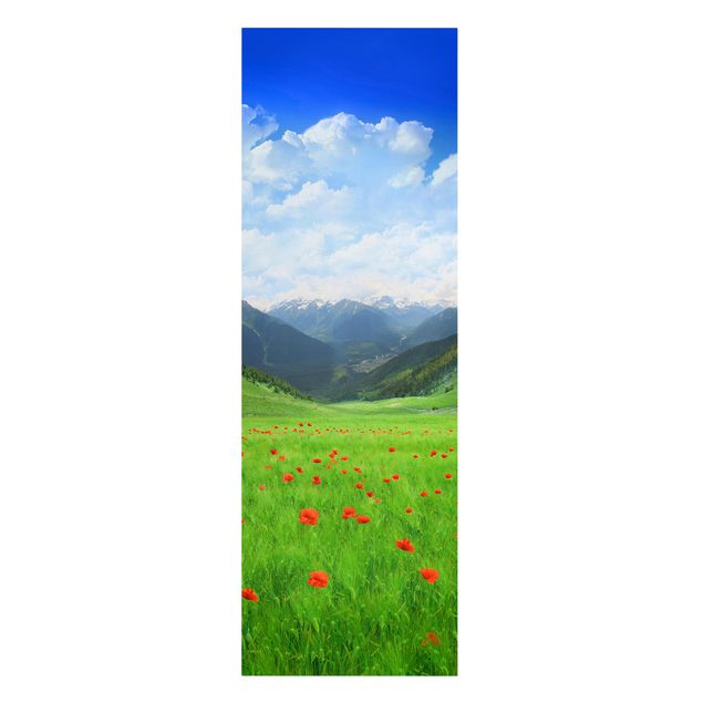 Mountain canvas art Alpine Meadow