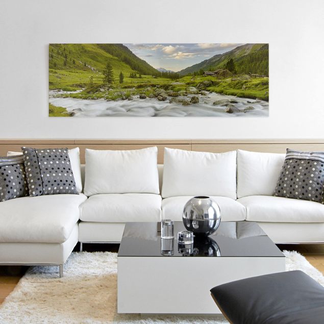 Landscape wall art Alpine meadow Tirol