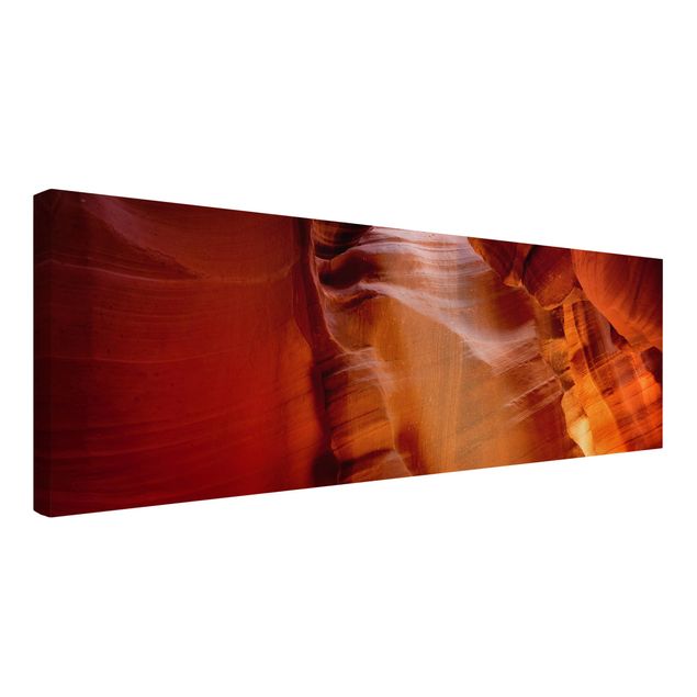 Landscape canvas wall art Light Beam In Antelope Canyon