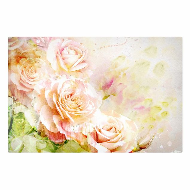 Floral prints Watercolour Rose Composition