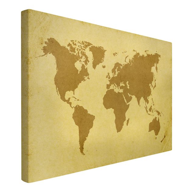 World map canvas Atlas