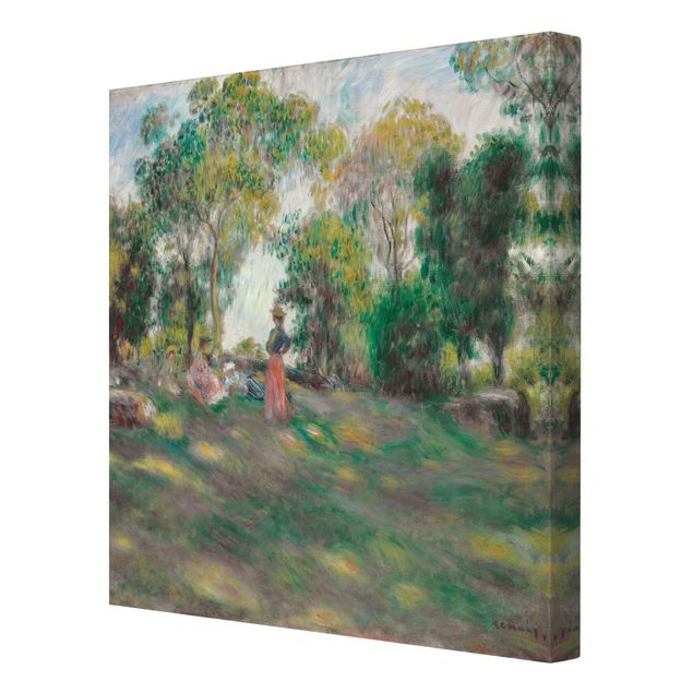 Canvas prints art print Auguste Renoir - Landscape With Figures