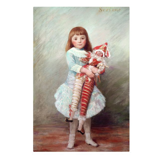 Art posters Auguste Renoir - Suzanne with Harlequin Puppet