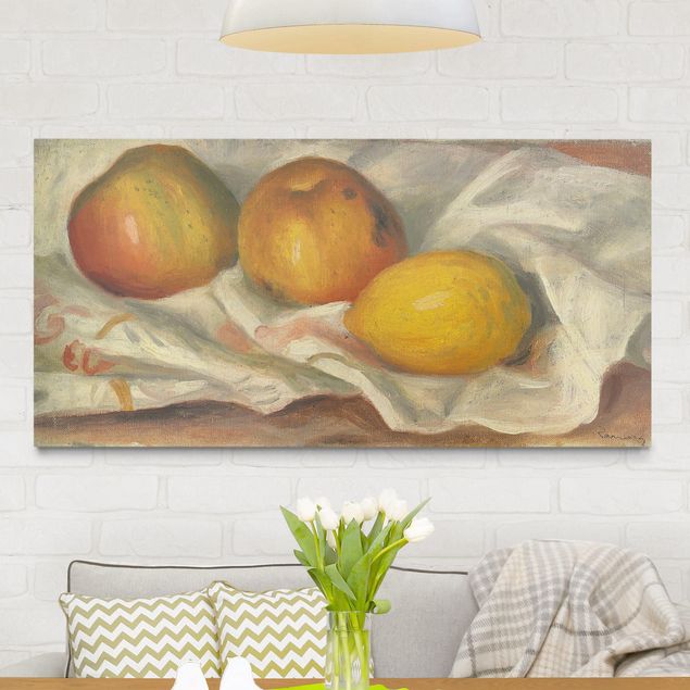 Kitchen Auguste Renoir - Two Apples And A Lemon