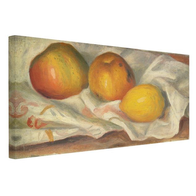 Art prints Auguste Renoir - Two Apples And A Lemon