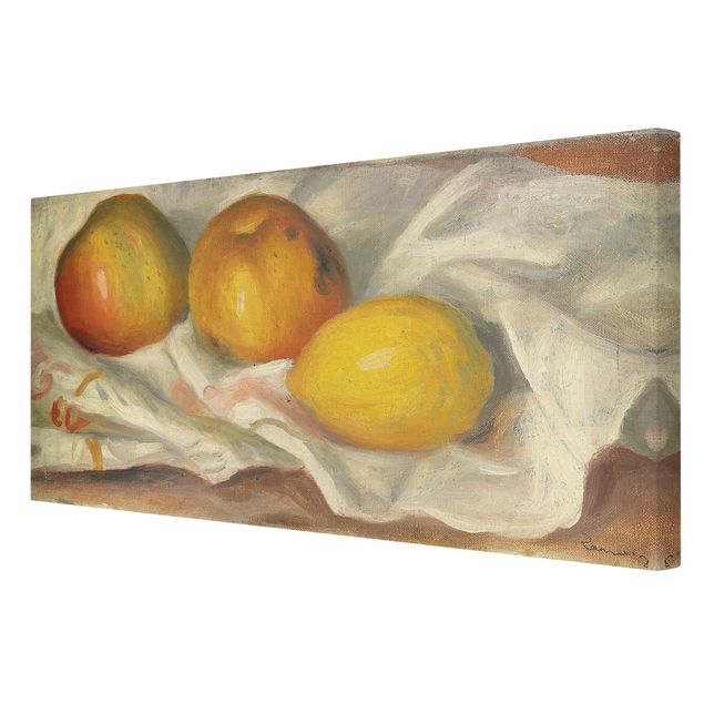 Flower print Auguste Renoir - Two Apples And A Lemon