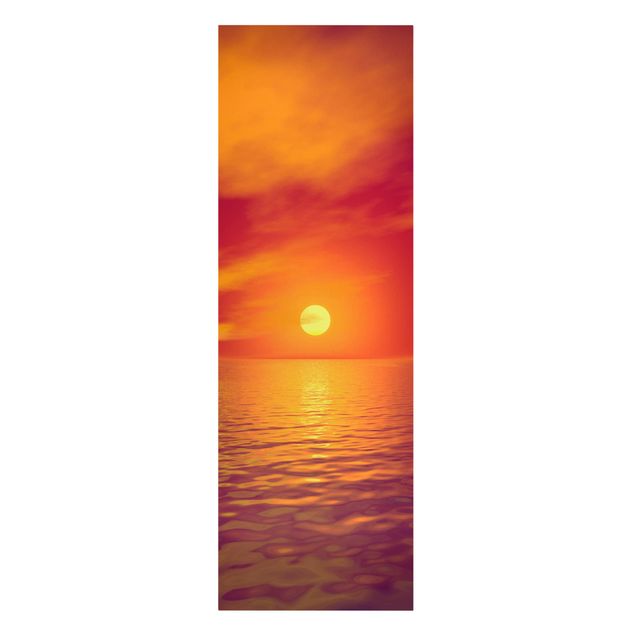 Sea canvas Beautiful Sunset