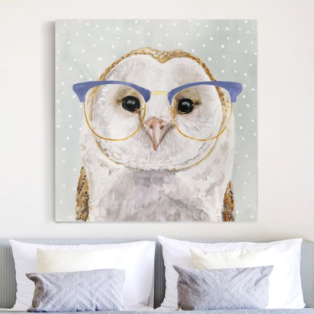 Animal canvas Animals With Glasses - Owl