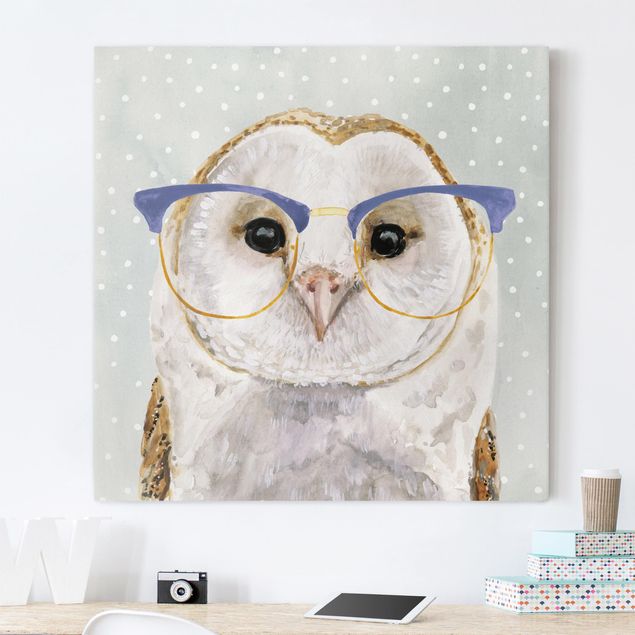 Nursery decoration Animals With Glasses - Owl
