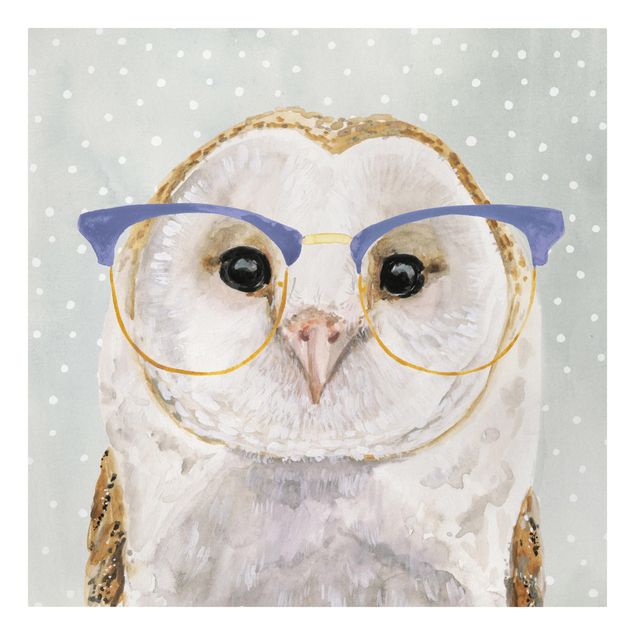 Prints Animals With Glasses - Owl