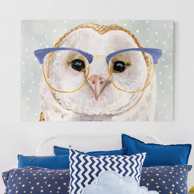 Animal canvas Animals With Glasses - Owl