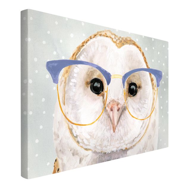 Prints modern Animals With Glasses - Owl